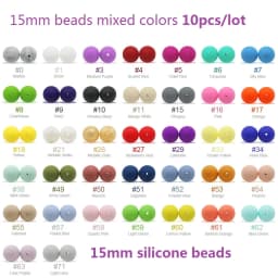Cute-idea 10pcs/lot Silicone Teether Beads Food Grade Animal Chewable Beads DIY Pacifier Chain Toys Accessories Baby Product
