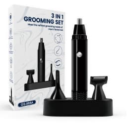 AUTHONE 3 in 1 Electric Nose Ear Hair Trimmer for Men All Purpose Beauty Set Painless Trimming Nose Hair Beard Eyebrow Trimming