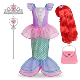 Girls Dress Up Set Kids Mermaid Cosplay Costume Arabian Princess Fancy Clothes Accessories Book Week Halloween Party Outfit