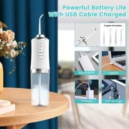 2026 Powerful Water Oral Irrigation Irrigator Ipx7 USB PortableJet Tools Pick Teeth 200ML 4 Nozzles Mouth Oral Cleaning Agents