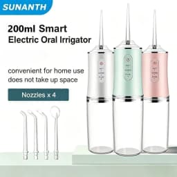 2026 Powerful Water Oral Irrigation Irrigator Ipx7 USB PortableJet Tools Pick Teeth 200ML 4 Nozzles Mouth Oral Cleaning Agents