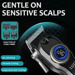 Men Electric Hair Trimmer LCD Screen Rechargeable Cordless Barber Hair Clipper Set Electric Hair Cutting Hair Trimmer