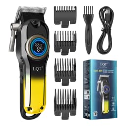 Men Electric Hair Trimmer LCD Screen Rechargeable Cordless Barber Hair Clipper Set Electric Hair Cutting Hair Trimmer