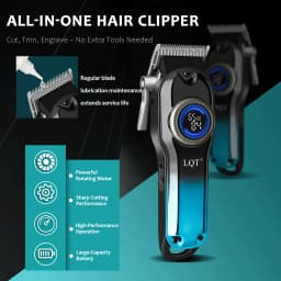 Men Electric Hair Trimmer LCD Screen Rechargeable Cordless Barber Hair Clipper Set Electric Hair Cutting Hair Trimmer
