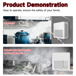 Tuya 2 In 1 ZigBee Version Smoke Fire Sound Alarm Sensor, Smart CO & Smoke Detector, Gas Detector Need Gateway