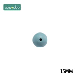 Bopoobo 12/15/20mm 10pc Silicone Beads Food Grade Baby Teething Beads DIY Nursing Bracelet Silicone Tiny Rod DIY Baby Teether