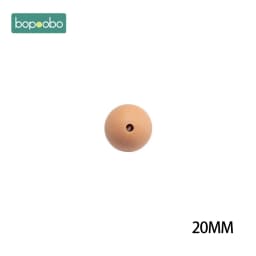 Bopoobo 12/15/20mm 10pc Silicone Beads Food Grade Baby Teething Beads DIY Nursing Bracelet Silicone Tiny Rod DIY Baby Teether