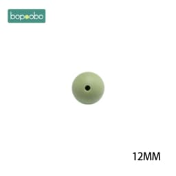 Bopoobo 12/15/20mm 10pc Silicone Beads Food Grade Baby Teething Beads DIY Nursing Bracelet Silicone Tiny Rod DIY Baby Teether