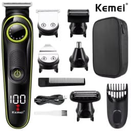 Hair Clipper Km-696 Km-691 Professional Hair Trimmer Electric Nose Beard Trimmer Razor 5 in 1 Hair Cutting Machine Trimer Cutter