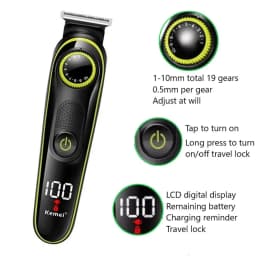 Hair Clipper Km-696 Km-691 Professional Hair Trimmer Electric Nose Beard Trimmer Razor 5 in 1 Hair Cutting Machine Trimer Cutter
