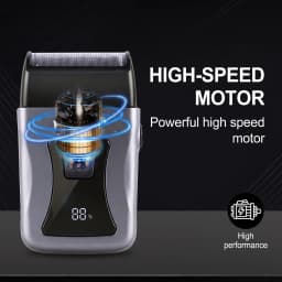 OMUONE New Electric Shaver Professional Beard Trimmer Razor Portable Mini Shaver Reciprocating Shaving Blade USB Charge for Men