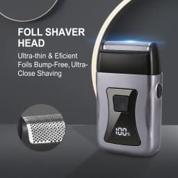 OMUONE New Electric Shaver Professional Beard Trimmer Razor Portable Mini Shaver Reciprocating Shaving Blade USB Charge for Men