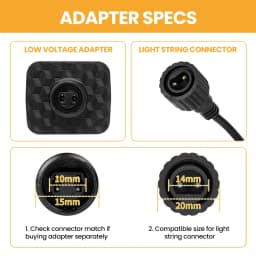 Outdoor String Lights with 24V EU Plug 8-35M/12-60 G40 Bulbs IP44 Waterproof Patio Lights Shatterproof Hanging Connectable G40 Globe LED Garland String Lights for Garden Patio Coffee Party Terrace Decor