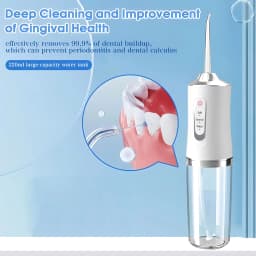 1 PCS Portable Water Floss USB Rechargeable Oral Irrigator 220ML Electric Tooth Cleaning Device 3 Modes Waterproof Irrigator