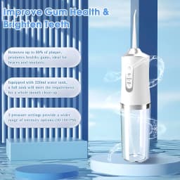 1 PCS Portable Water Floss USB Rechargeable Oral Irrigator 220ML Electric Tooth Cleaning Device 3 Modes Waterproof Irrigator