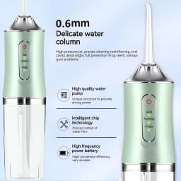 1 PCS Portable Water Floss USB Rechargeable Oral Irrigator 220ML Electric Tooth Cleaning Device 3 Modes Waterproof Irrigator