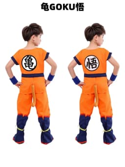 2026 Halloween Son Goku Cosplay Costume for Kids Boys Girls Bodysuit Outfit Adult Men Saiyan Training Clothes Krillin Wig Dress