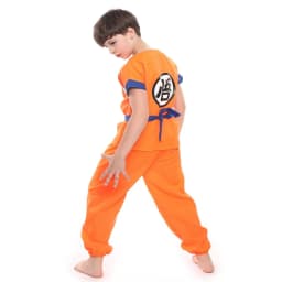 2026 Halloween Son Goku Cosplay Costume for Kids Boys Girls Bodysuit Outfit Adult Men Saiyan Training Clothes Krillin Wig Dress