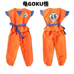 2026 Halloween Son Goku Cosplay Costume for Kids Boys Girls Bodysuit Outfit Adult Men Saiyan Training Clothes Krillin Wig Dress