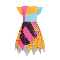 2026 Girls Horror Halloween Cosplay Party Sally Dress Xmas Children Cosplay Carnival Party Costume Outfit