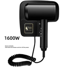 2026 New Five Star Hotel Specific Wall Mounted Non Perforated High Wind Speed Drying Household Bathroom Hair Dryer US/UK/EU