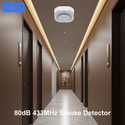 433MHz Wireless Fire Protection Smoke Alarm Sensor Alarm Detector For RF GSM Home Security Alarm Systems