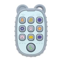 New Baby Teether Mobile Phone Shape Silicone Teether Teething Toy Kids Sensory Educational Toy Baby Gift Set