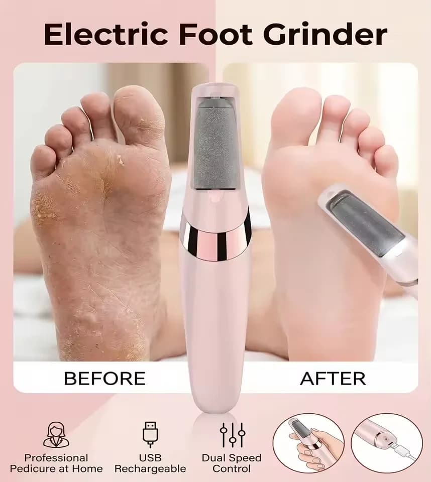 Cordless Rechargeable Electric Callus Remover, Foot File for Dry Coarse Skin Removal on Heels, for Women & Men