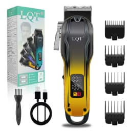 New High Quality Professional Men's Hair Clipper - High-Power Adjustable Wireless Hair Trimmer - Zero-Gap Trimmer Kit Boyfriend