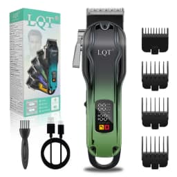 New High Quality Professional Men's Hair Clipper - High-Power Adjustable Wireless Hair Trimmer - Zero-Gap Trimmer Kit Boyfriend