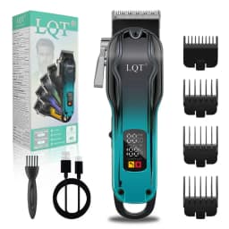 New High Quality Professional Men's Hair Clipper - High-Power Adjustable Wireless Hair Trimmer - Zero-Gap Trimmer Kit Boyfriend