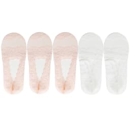 5 Pairs Socks Women's Lace Invisible Short No-Show Ankle Foot Summer Cotton Transparent White Low Cut Boat Sock