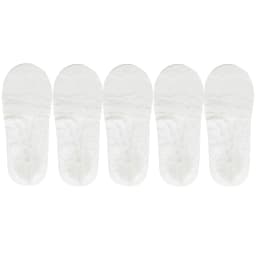 5 Pairs Socks Women's Lace Invisible Short No-Show Ankle Foot Summer Cotton Transparent White Low Cut Boat Sock