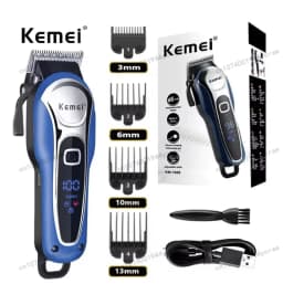Kemei Hair Clipper Km-1995 Km-2293 Km-TX10 Barber Blading Hair Cutting Machine Clipper Grooming Cordless Rechargeable Shaver