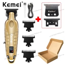 Kemei Hair Clipper Km-1995 Km-2293 Km-TX10 Barber Blading Hair Cutting Machine Clipper Grooming Cordless Rechargeable Shaver