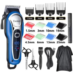 Kemei Hair Clipper Km-1995 Km-2293 Km-TX10 Barber Blading Hair Cutting Machine Clipper Grooming Cordless Rechargeable Shaver