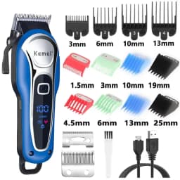 Kemei Hair Clipper Km-1995 Km-2293 Km-TX10 Barber Blading Hair Cutting Machine Clipper Grooming Cordless Rechargeable Shaver