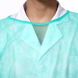 10pcs Unisex Disposable Protective Isolation Clothing Anti-spitting Waterproof Anti-oil Stain Nursing Gown Anti-fog Nursing Suit