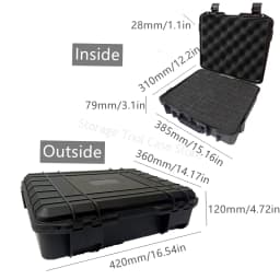 Waterproof Hard Carry Case Bag Tool Case Safety Instrument Equipment Toolbox Storage Box Organizer Safety Protector Organizer