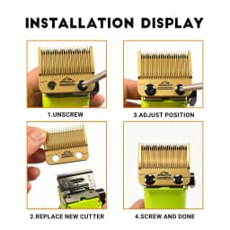 BRDCLIP Blade Original Replaceable Cutter Head for 2020C Madeshow M10 M5 Hair Clipper Titanium Plated Ceramics Blade
