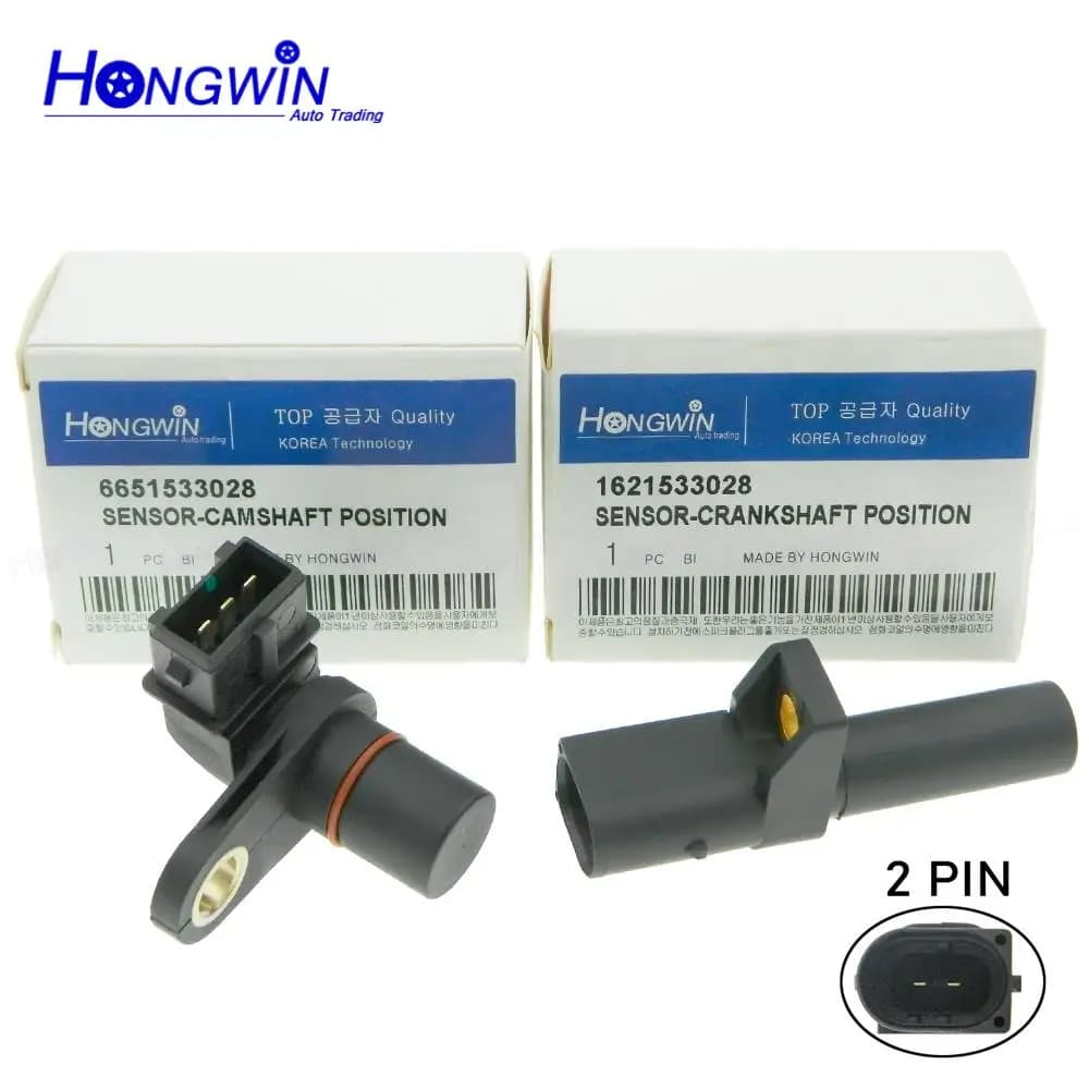 SET 6651533028 1621533028 Engine Camshaft & Crankshaft Position Sensor Fit Ssangyong Rexton Actyon Sports Kyron 66515-33028