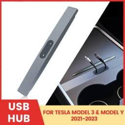 2Hole 4 Hole USB Adapter Shunt Hub for Tesla Model 3 Model Y 2021 2022 2023 High Fit Charging Cable Manager OEM Car Accessories