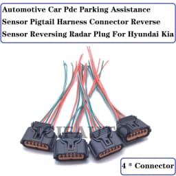1/2/4/10 Pieces Connector of Pdc Parking Assistance Sensor Pigtail Harness Reverse Sensor Reversing Radar Plug for Hyundai Kia