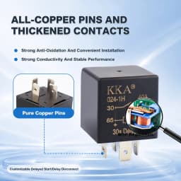 12V Time Delay Relay SPDT SPST Relay, 1s 6s 10s 30s 1min Second Delay on Relay, Programmable Delay on Delay Off Relay