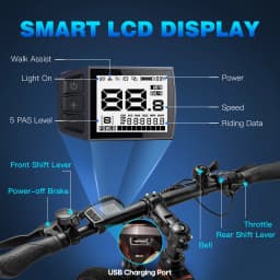 Fafrees Electric Mountain Bike for Adults 26 inch MTB E-bike with 36V 13.5Ah Removable Battery 21 Speed 55-65km Range