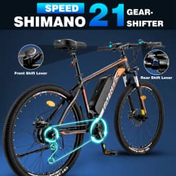 Fafrees Electric Mountain Bike for Adults 26 inch MTB E-bike with 36V 13.5Ah Removable Battery 21 Speed 55-65km Range