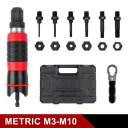M3 M4 M5 M6 M8 M10 Home Rivet Nut Gun Converter Kit Removable DIY Nut Insert Nut Riveting Tool Cordless Electric Riveting Tool
