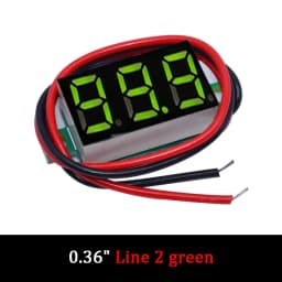 0.36 Inch 0.36" Digital Voltmeter Red Green Blue DC 0V-100V Three Lines 3 digit Voltage Panel Meter Display led Color