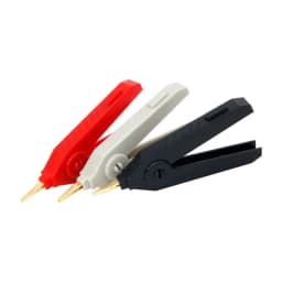 1PCS Alligator Clip 90mm Kelvin Copper Gold Plate Clip LCR Test Clip Grey/Black/Red For Precision Instruments