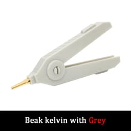 1PCS Alligator Clip 90mm Kelvin Copper Gold Plate Clip LCR Test Clip Grey/Black/Red For Precision Instruments